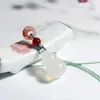 Acessórios de Pulseira e Colar com Pingente de Agata Natural e Cuia Tecidos à Mão Acessórios DIY Atacado em Estoque