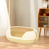 Nueva Caja de Arena para Gatos tipo Cápsula Personalizada Anti-Salpicaduras Grande Semicerrada Inodoro para Gatos Orinal para Gatos Inodoro para Gatos