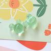 Ins dulce parche de cabeza de oso con brillo semitransparente diy accesorios de resina aretes horquilla material para funda de teléfono móvil al por mayor