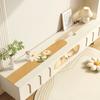 Tapete de Mesa para Gabinete de TV de Plantas e Flores Anti-Risco Resistente ao Desgaste Luxo Leve High-End Toalha de Mesa Tapete de Proteção para Tampo de Balcão Lateral de Jantar Armário de Sapatos