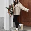 Exportación Transfronteriza Ropa de Mujer al por Mayor Nueva Moda 2024 Estilo Europeo y Americano Otoño e Invierno Chaqueta con Solapa Integrada de Piel