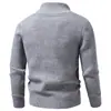 Suéter con cremallera y cuello alto para hombre estilo europeo y americano, cárdigan para hombre nuevo de otoño/invierno 2026 transfronterizo, prenda exterior gruesa ajustada, moderno