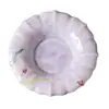 Soporte para ollas de lirio morado tallado pintado a mano Bandeja de té cerámica retro china Tapa de tetera Soporte para tazón Bandeja de té Accesorios para juego de té