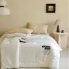 Colcha de Verano Fresca de Fibra de Soja Bacteriostática Blanca Pura Grado A Materno e Infantil Colcha de Algodón Puro para Primavera y Otoño Colcha Gruesa de Invierno Colcha de Aire Acondicionado