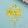 Te deseamos longevidad, salud y longevidad, Insignias de Acrílico Engrosado para Pasteles, Insignias para Postres de Repostería