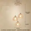 Lustre transfronteiriço moderno nórdico de vidro pequeno lustre criativo restaurante simples quarto de dormir luminária de cabeceira senso de luz led