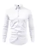 Camisa de Vestir para Hombre Multicolor Manga Larga Transfronteriza Tallas Grandes Alta Elasticidad Ropa para Hombre Multicolor Resistente a las Arrugas Fácil Cuidado Camisa