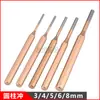Herramienta de Reparación para Montacargas Eléctricos Manuales Pasador de Desmontaje Punzón de Acero al Cromo Vanadio Punzón Cilíndrico Juego de Punzones 3-8mm