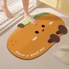 Alfombra de Piso Absorbente para Baño de Dibujos Animados, Felpudo Antideslizante para Puerta de Baño, Alfombrilla para Pies, Alfombrilla para Ducha de Baño, Alfombra para Inodoro, Hogar