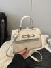 2025 Nova Bolsa Kelly Feminina Senmeng Popular Texket Bolsa de Corrente Bolsa de Ombro Sense Transversal Bolsa Quadrada Pequena