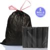 Bolsa de basura con cordón para el hogar, venta directa de Jiebeida, 5 rollos, envío gratuito, venta al por mayor
