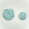 Flores de Tecido de Cetim de Seda Grossas, Flores de Rosa Tridimensionais, Flores Artificiais DIY, Corsage, Acessórios de Flor para Cabeça, Acessórios para Roupa Atacado