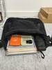 Nova Bolsa Feminina de Lona Simples Versátil Bolsa de Ombro Única Bolsa Transversal para Alunos Aula Mochila de Grande Capacidade para Passeio