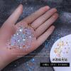 Rhinestones Blancos Irregulares de Mini Tamaño Plano de Fondo Aurora Hielo Transparente para Decoración de Uñas
