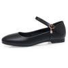 Zapatos de trabajo de suela blanda para madres de mediana edad y mayores, primavera y otoño, cómodos, transpirables, amortiguadores, antideslizantes, zapatos de mujer, zapatos de cuero de mujer a la moda