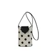 Bolsa de Axila Nueva Estilo Verano 2026 Fresca y Sencilla con Diseño de Lunares, Bolso de Hombro Patchwork, Bolso Cubo Único para el Trabajo