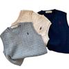 Suéter para niños, chaleco, primavera 2025, nuevo, top combinable, elegante, de punto para bebé, moda para mujer