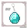 Tótem Inmortal Minecraft Manzana Dorada Ojo de Ender Llavero Juego de Cuatro Piezas para Salvar Vidas Llavero Acrílico Periférico
