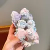 Diadema de Gato a Cuadros de Encaje Color Caramelo para Todo el Cuerpo, Cuerda para Cola de Caballo Estilo Dulce y Lindo para Niña, Accesorio para el Cabello al por Mayor