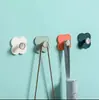 Gancho adhesivo sin clavos, sin costuras, de lujo ligero, trébol, para pared detrás de la puerta, baño, cocina, entrada, almacenamiento y organización de llaves