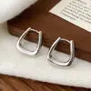 Brincos Quadrados Geométricos Minimalistas de Design de Nicho Estilo Cool Versátil Personalidade Temperamento Brincos de Luxo Leve para Mulheres