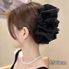 Pinza para el Cabello de Lunares con Lazo Estilo Retro Francés para Mujer, Pinza Tiburón de Gama Alta para Recoger la Mitad del Cabello, Accesorio para el Cabello Estilo Coreano