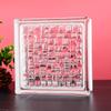 Tijolo de vidro super branco tijolo de cristal quadrado transparente parede divisória de banheiro tijolo de cristal de rede tijolo colorido parede de vidro