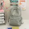Mochila Escolar para Campus Estilo K Ins Simple Cuadros Mochila para Estudiantes de Secundaria y Preparatoria Gran Capacidad Mochila de Ocio para Viajes