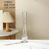 Jarrón de cristal de alto valor para interior, de caña alta, con una sola flor, jarrón de cristal especial para una sola flor, adorno de jarrón de cristal transparente