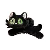 Presilha de Gato de Pelúcia Fofa Estéreo Olhos Grandes 2025 Nova Doce e Criativa Presilha de Tubarão para Cabelo na Parte de Trás da Cabeça