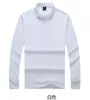 Camisa polo de manga larga, hecha de algodón piqué, con un diseño de color liso, adecuada para primavera y otoño, una camisa de trabajo business casual, y se puede personalizar con estampado de logo para venta al por mayor