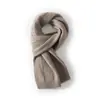 Bufanda de Punto Suave Versátil Unisex Color Sólido Otoño e Invierno 2026
