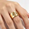 Tilianni Joyería Popular Europea y Americana Anillo de Moda Tendencia Joyería Clásica Anillo en X Bicolor Retro Fabricante Mayorista