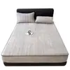 Falda de Cama Acolchada de Vellón de Leche Clase A Pieza Única Cubrecama Invierno Espesado Coral Franela Protector de Colchón Juego de Tres Piezas