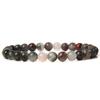 Pulsera unisex sencilla de alta gama para viajeros, con cuentas de piedra calientes de 6 mm transfronterizas de Europa y Estados Unidos, cuerda elástica para hombre y mujer que combina con todo.