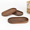 Posavasos Personalizado de Madera Maciza Estilo Japonés Nogal Negro Simple para Té Esterilla Aislante de Calor apto para Madera para Ceremonia del Té Redonda