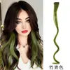 Extensões de Cabelo Coloridas Ondas Grandes, Mechas de Cabelo Cacheado Tingido Penduradas na Orelha, Pedaços de Cabelo Sintético no Atacado