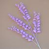 Flor de Casamento Roxa Roxo Escuro Tema Salão de Casamento Fantasia Samambaia Espiga de Arroz Grama Plástico Decorativo Flor Falsa