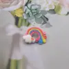 Estrellas de resina con purpurina, colgante arcoíris, pendientes caseros para hacer tú mismo, accesorios para pendientes, llavero, materiales para colgantes