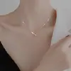 Colar Estilo Tendência em Forma de V Geométrico Feminino Estilo Frio Nicho Senso de Design Corrente para Clavícula Celebridade da Internet Taigang Feminino