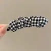 Pinza para el pelo de plátano estilo coreano y japonés, Nueva pinza transparente de torsión cruzada, Pinza vertical para coleta trasera con dientes, Pinza para el pelo