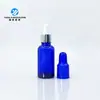 En stock Botella secundaria de aceite esencial azul Anillo electrolítico Cabezal de pegamento negro Botella de aceite esencial 5ml-100ml Botella de aceite esencial azul
