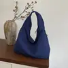 Bolsa de Hombro Plegable Estilo Coreano Perezoso Mochila de Color Sólido Artística Simple para Oficinistas Compras Viajes Bolso Versátil
