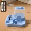 Dispensador y Comedero Automático para Mascotas 2 en 1, Antiderrames para Gatos y Perros, Gran Capacidad, Desmontable y Lavable, Doble Tazón para Gatos
