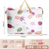 Bolsa de almacenamiento de gran capacidad Daisy, bolsa para empacar mudanzas, engrosada y reforzada, doble cremallera, bolsa portátil para organizar ropa y edredones