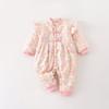 Mono de algodón acolchado para niña Ropa de invierno para bebé Otoño e Invierno Ropa de invierno nueva para recién nacidos