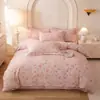 Conjunto de cama de quatro peças, 100% algodão, qualidade A, espessado e escovado para maior conforto, adequado para outono e inverno, atacado e dropshipping disponíveis do fabricante para vendas transfronteiriças