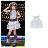 Conjunto de hip-hop street dance para niños y niñas, moderno traje de verano de cuero brillante de manga corta para actuaciones de hip-hop street dance infantiles