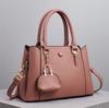 Bolso de mujer con costuras de moda, bandolera de hombro de gran capacidad, de comercio exterior, de color liso, de calidad, 2025