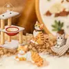 Série Gato de Lã Yuxian Adesivos para Pets Gato Fofo Bordado Material para Diário 2 Folhas 6 Designs